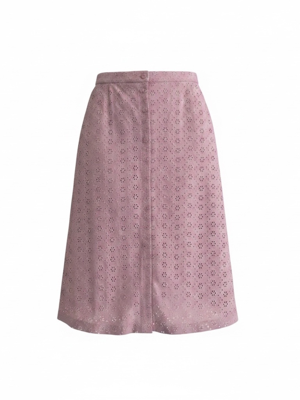 NWT Rachel Parcell Pink Eyelet A-Line Skirt
